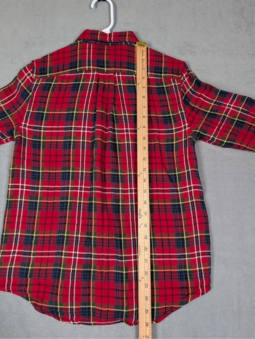 Polo Ralph Lauren Boys Large 14/16 Red Plaid Lined Flannel Shirt Button Pony NWT